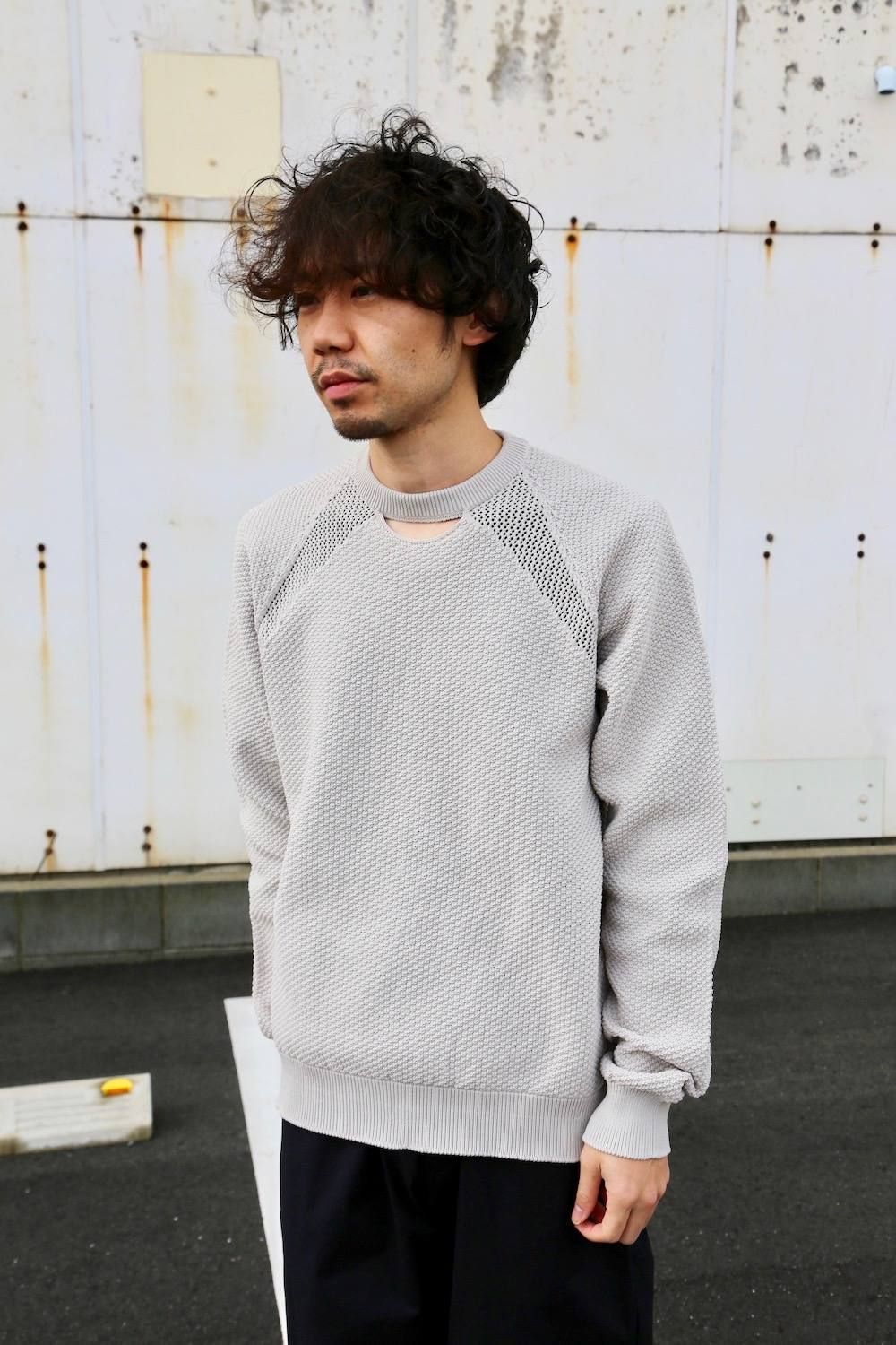 DIGAWEL 8G SWEATER"GREGE"Style.2020.1.26.