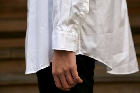 Graphpaper 	 Broad L/S Regular Collar Oversized Shirt"WHITE"style.2020.1.19.
