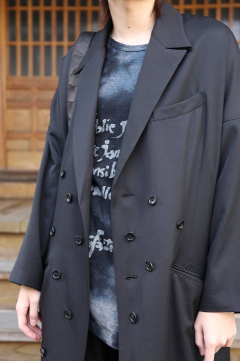 yohji yamamoto メッセージTシャツ"GRAY"Style.2020.1.28.
