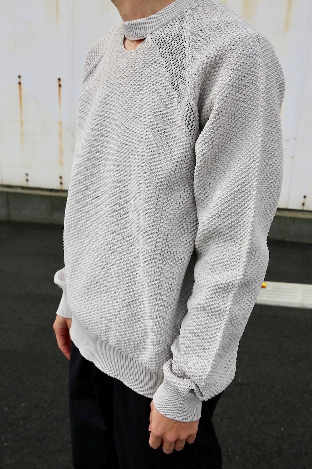 DIGAWEL 8G SWEATER"GREGE"Style.2020.1.26.