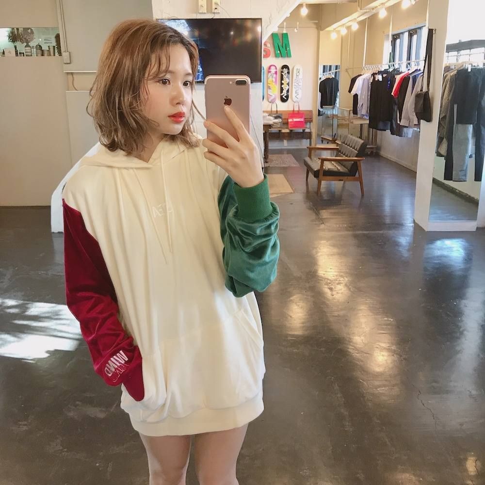 WIND AND SEA  VELOUR HOODIE"GRAY"style.2020.1.19