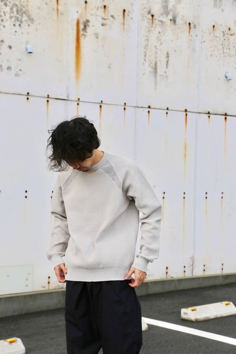 DIGAWEL 8G SWEATER"GREGE"Style.2020.1.26.