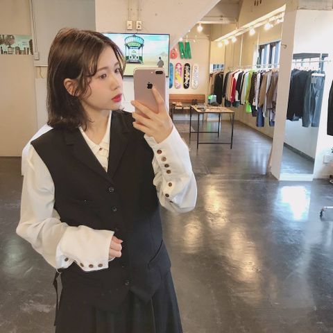 sulvam Gaba gillet"BLACK"style.2020.1.26