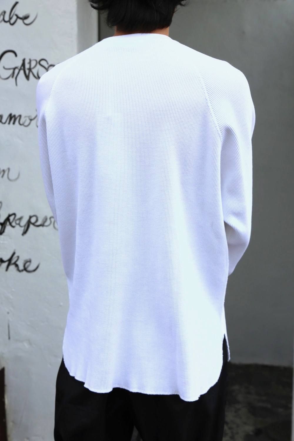 Graphpaper Waffle L/S Tee"WHITE"Style.2020.1.21.