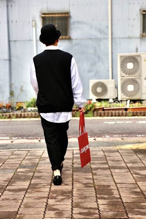 Graphpaper Suvin Vest"BLACK"スタイル.2020.1.27.