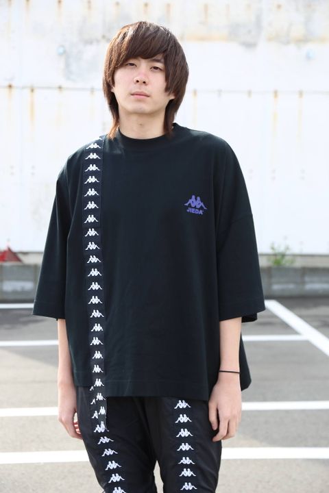 JieDa ASSYMETRY T-SHIRT"BLACK"Style.2020.1.31.