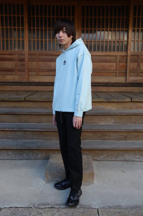 JieDa SWICHING HOODIE"SAX"Style.2020.1.13.