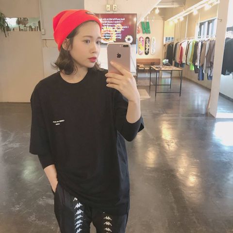 JieDa NYLON PANTS"BLACK"style.2020.1.26