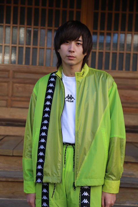 JieDa SWITCHING JAKET &NYLON PANTS"NEON GREEN"Style.2019.1.11.