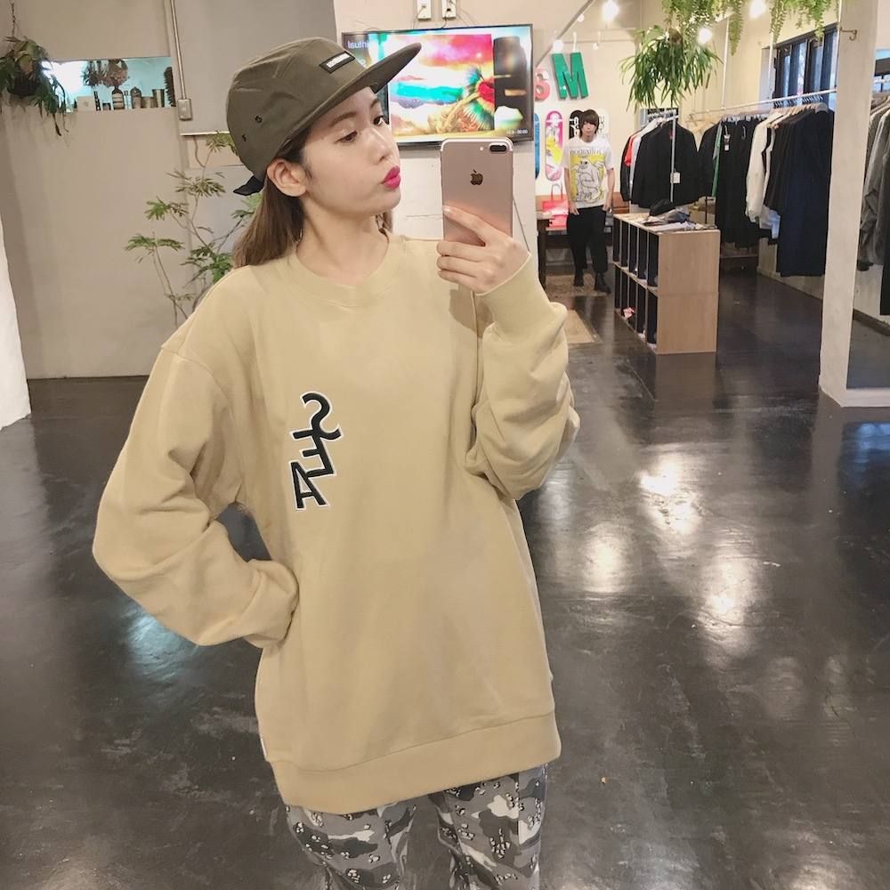 WIND AND SEA  S-E-A SWEAT SHIRT"BEIGE"style.2020.1.15