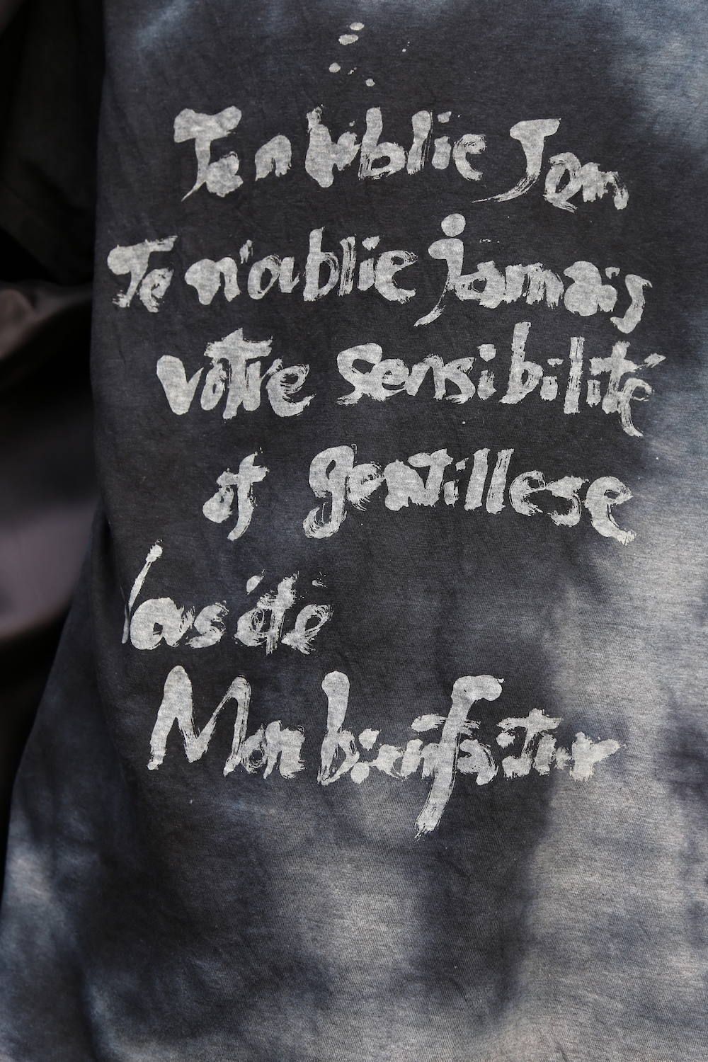 yohji yamamoto メッセージTシャツ"GRAY"Style.2020.1.28.