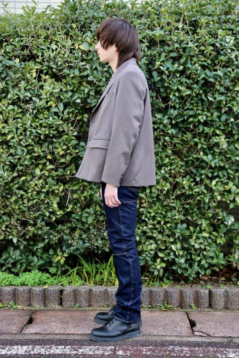JieDa TAILORED JACKET"CHORCOL GRAY"Style.2020.1.28.