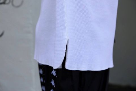 Graphpaper Waffle L/S Tee"WHITE"Style.2020.1.21.
