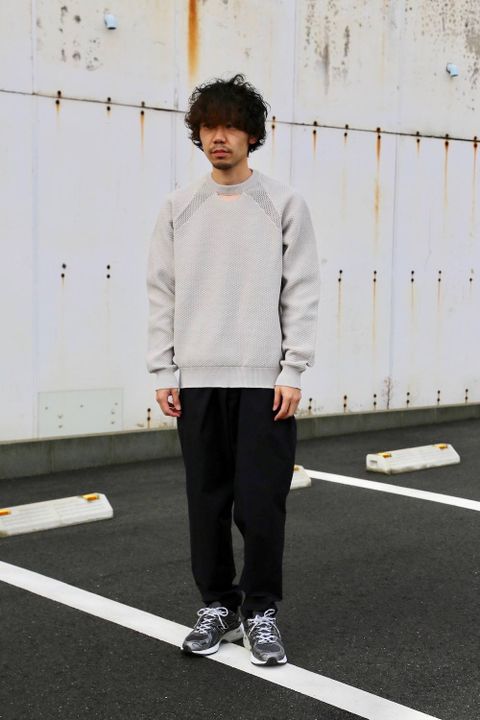 DIGAWEL 8G SWEATER"GREGE"Style.2020.1.26.