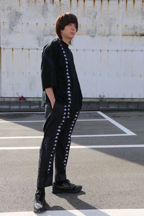 JieDa ASSYMETRY T-SHIRT"BLACK"Style.2020.1.31.