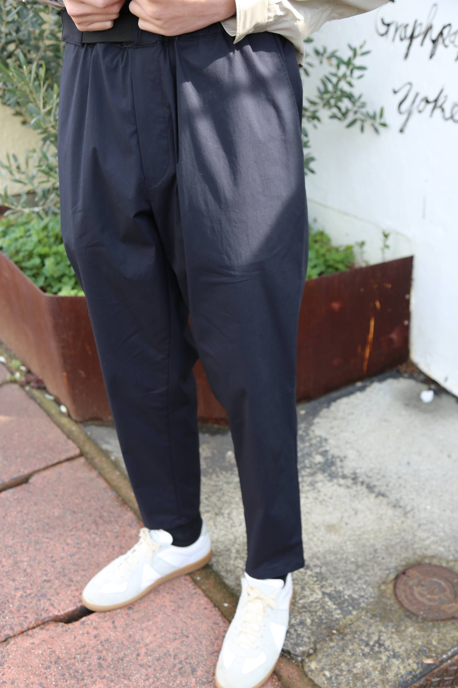 Graphpaper Broad L/S Oversized Band Collar Shirt"BEIGE"Style.2020.1.31.