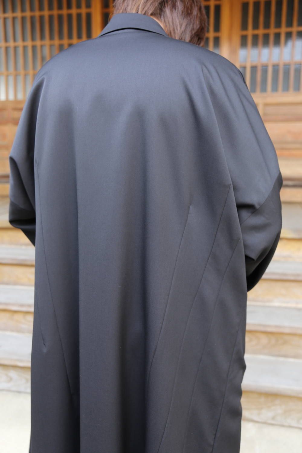 Yohji Yamamoto 90sグレーシャツ 10ss yohji yamamoto pour homme グレー ストライプ ボタンデザイ