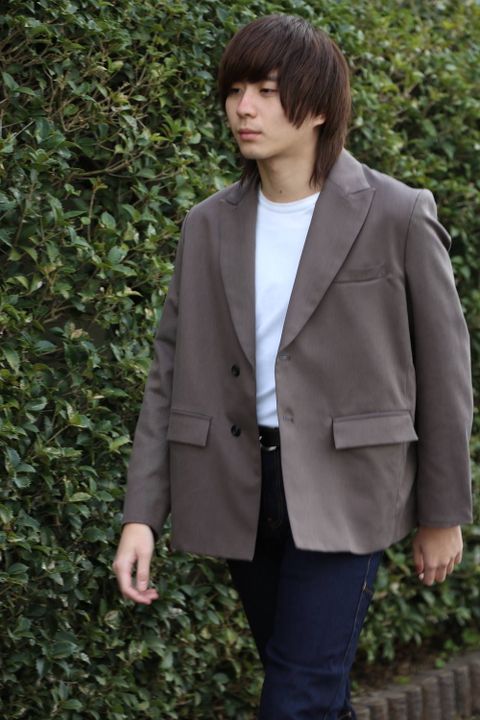 JieDa TAILORED JACKET"CHORCOL GRAY"Style.2020.1.28.
