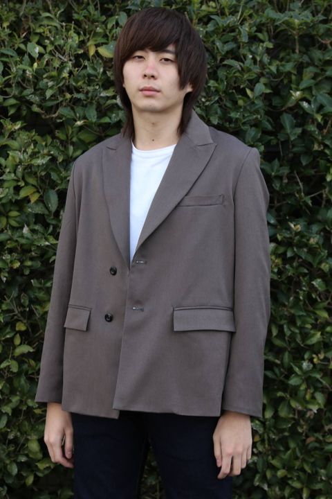 JieDa TAILORED JACKET"CHORCOL GRAY"Style.2020.1.28.