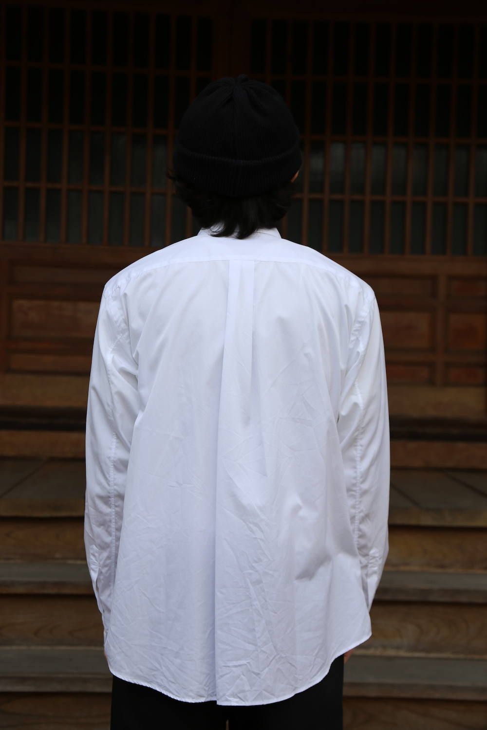 Graphpaper Broad Regular-Collar Shirts"WHITE"Style.2020.1.28.