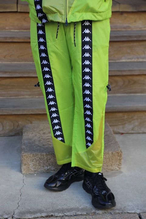 JieDa SWITCHING JAKET &NYLON PANTS"NEON GREEN"Style.2019.1.11.