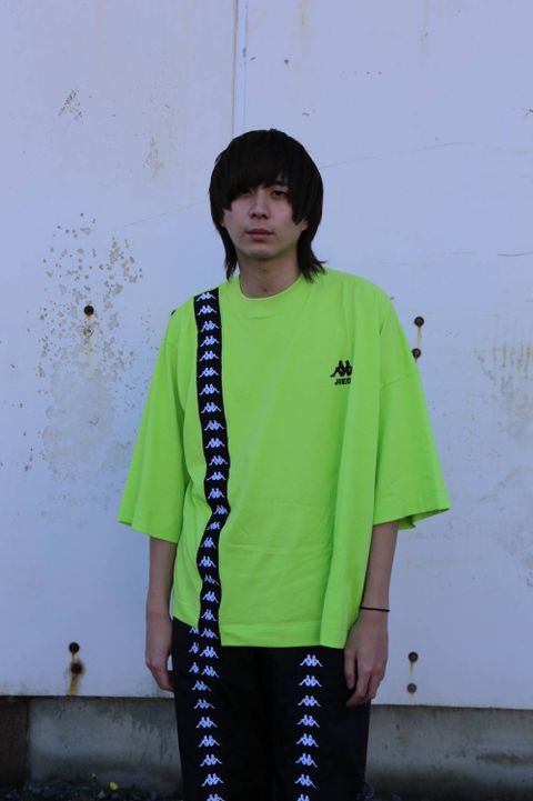 JieDa ASSYMETRY T-SHIRT"YELLOW"Style.2020.1.11.