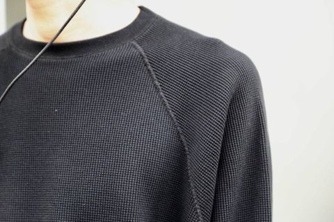 Graphpaper Waffle L/S Tee"BLACK"Style.2020.1.21.