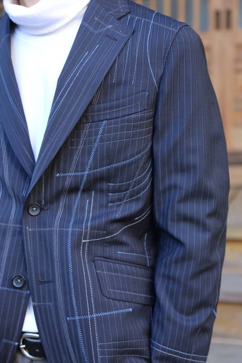 JUNYA WATANABE COMME des GARCONS MAN ストライプジャケット Style.2020.1.21.