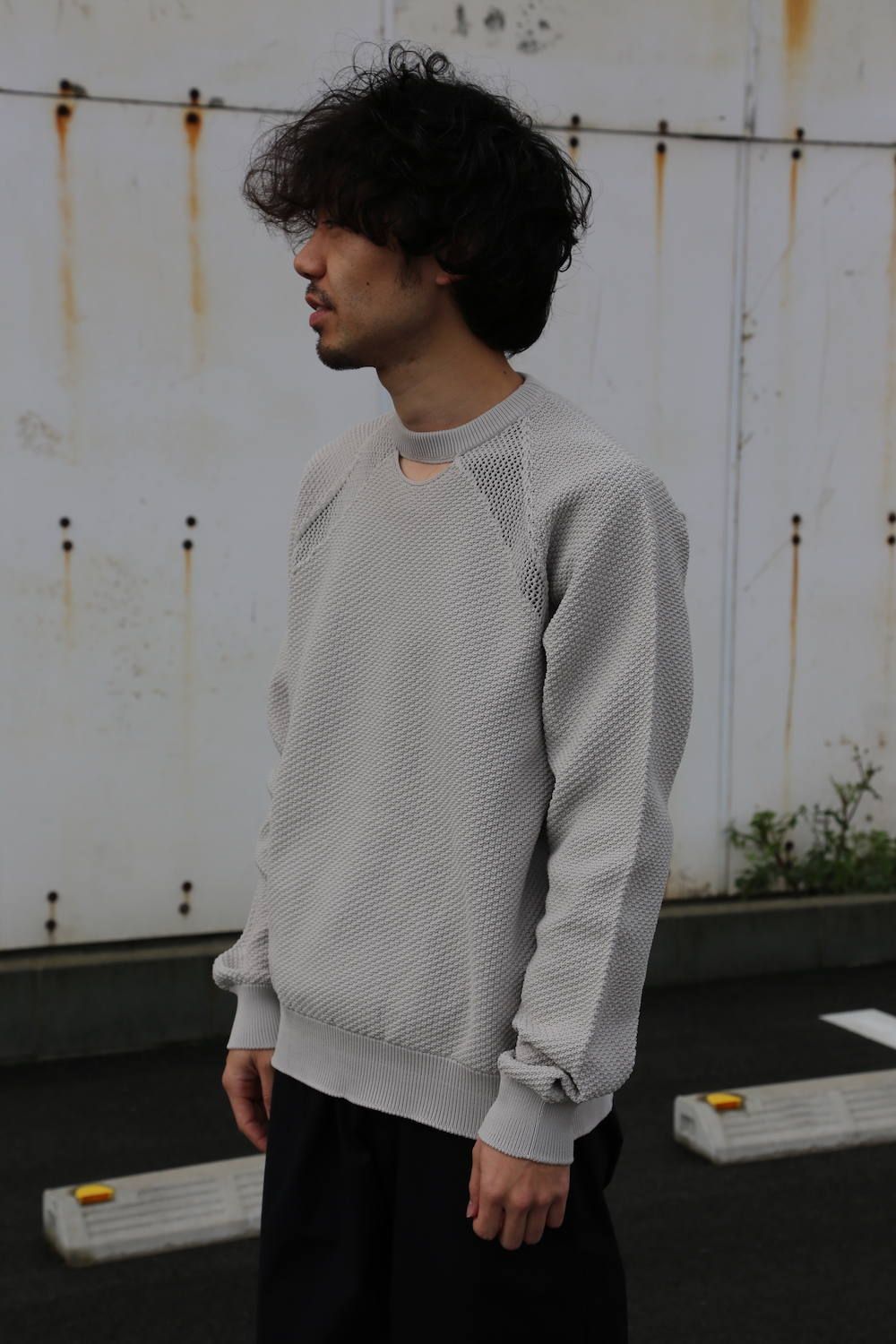 DIGAWEL 8G SWEATER"GREGE"Style.2020.1.26.