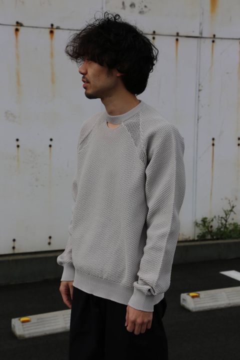DIGAWEL 8G SWEATER"GREGE"Style.2020.1.26.