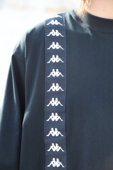 JieDa ASSYMETRY T-SHIRT"BLACK"Style.2020.1.31.