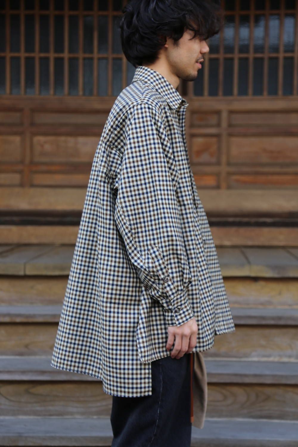 JieDa CHECK OVER SHIRT "GUNCLUB CHECK"Style.2020.1.13.