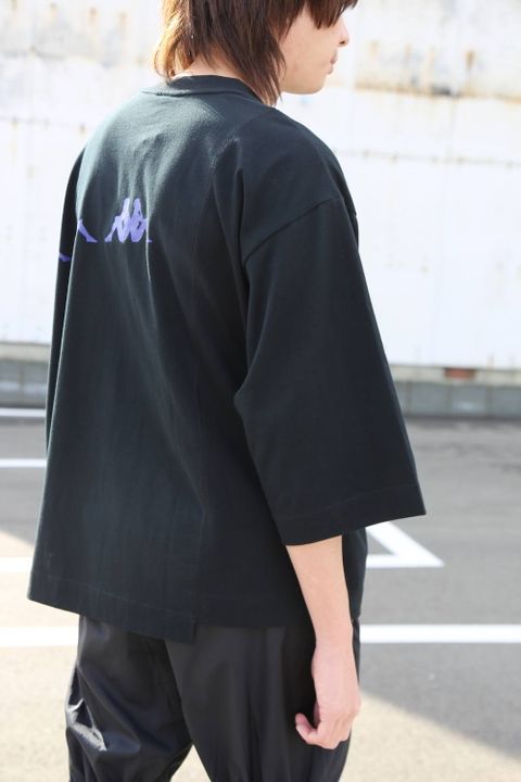 JieDa ASSYMETRY T-SHIRT"BLACK"Style.2020.1.31.