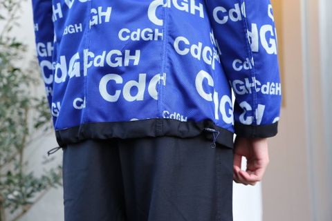 COMME des GARCONS HOMME ウールモヘアトロ×メッシュジャケット"NAVY"スタイル2020.1.12.