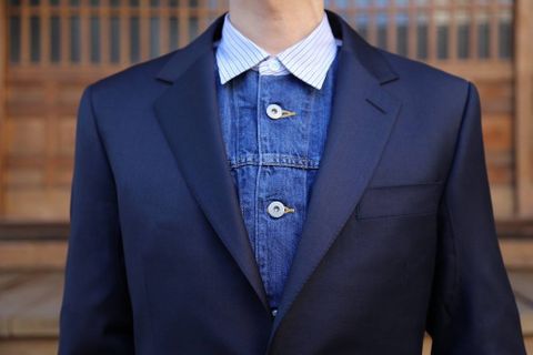 JUNYA WATANABE COMME des GARCONS MAN GIEVES & HAWKESウールサージジャケット Style.2020.1.14