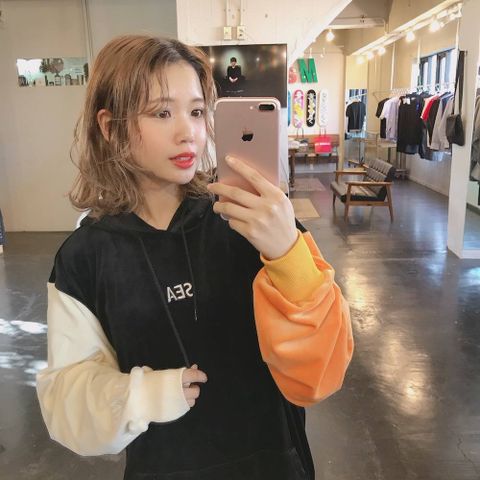 WIND AND SEA  VELOUR HOODIE"BLACK"stlye.2020.1.19