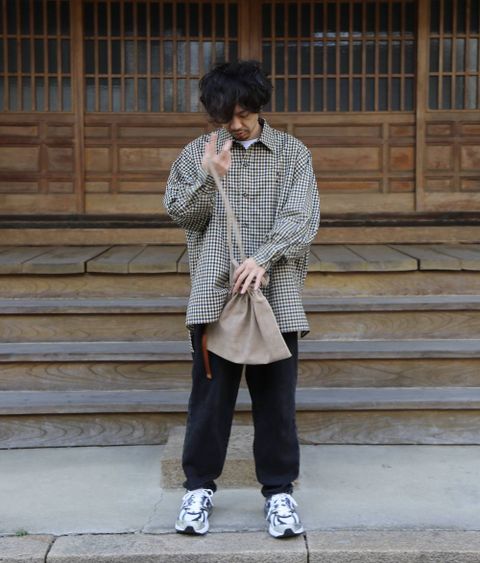 JieDa CHECK OVER SHIRT "GUNCLUB CHECK"Style.2020.1.13.