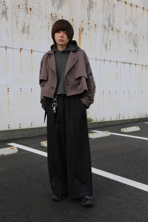 JieDa SHORT TRENCH JACKET ショートトレンチジャケット"CHARCOAL GRAY"Style.2020.1.31.