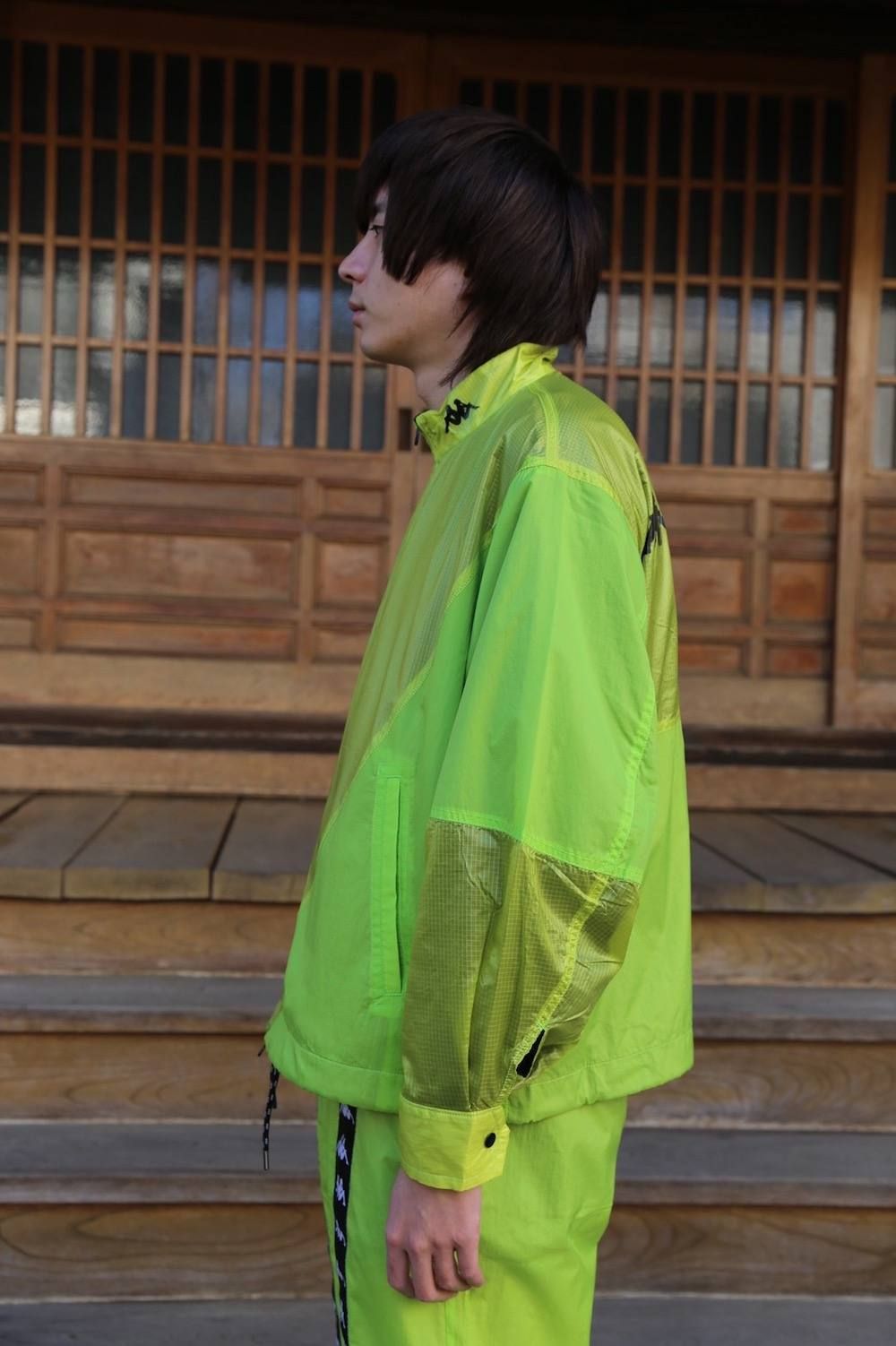 JieDa SWITCHING JAKET &NYLON PANTS"NEON GREEN"Style.2019.1.11.
