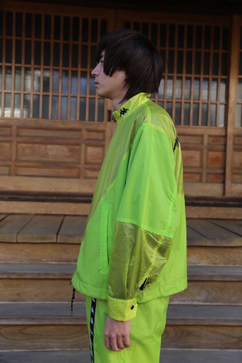 JieDa SWITCHING JAKET &NYLON PANTS"NEON GREEN"Style.2019.1.11.