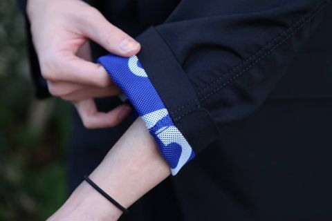 COMME des GARCONS HOMME ウールモヘアトロ×メッシュジャケット"NAVY"スタイル2020.1.12.
