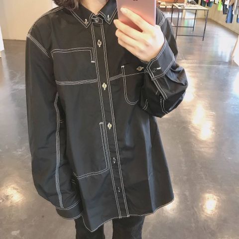 JUNYA WATANABE COMME des GARCONS MAN 綿ブロード×mag culture バッグプリントコラボシャツ