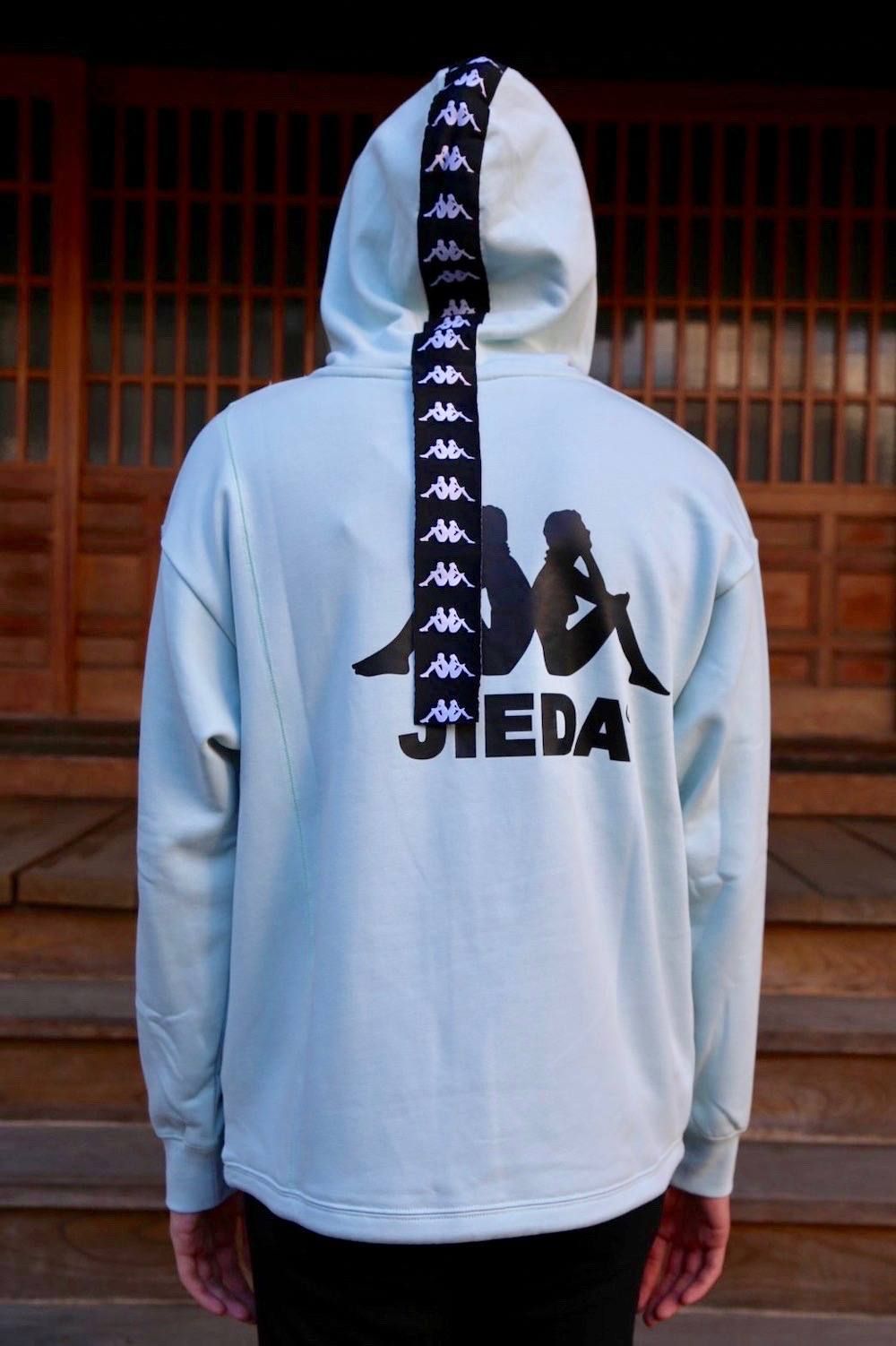 JieDa SWICHING HOODIE"SAX"Style.2020.1.13.