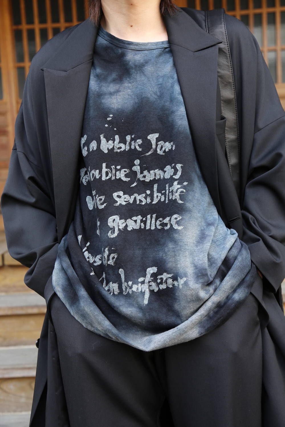 yohji yamamoto メッセージTシャツ