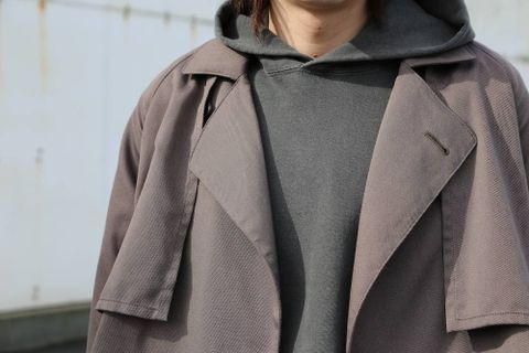 JieDa SHORT TRENCH JACKET ショートトレンチジャケット"CHARCOAL GRAY"Style.2020.1.31.