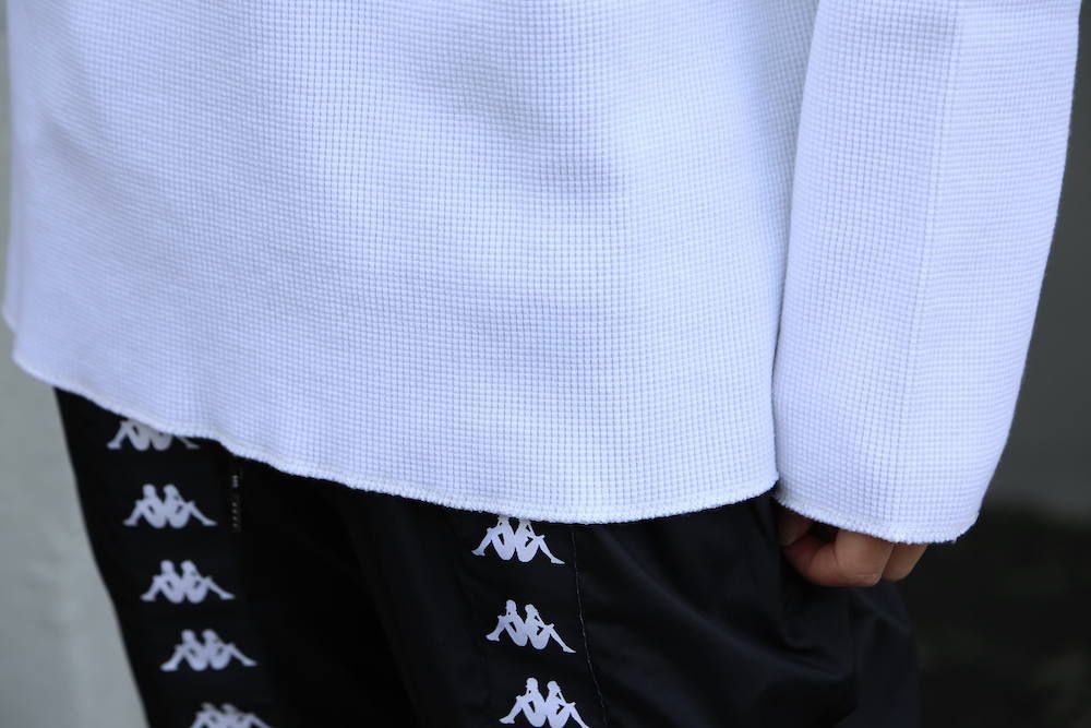 Graphpaper Waffle L/S Tee"WHITE"Style.2020.1.21.