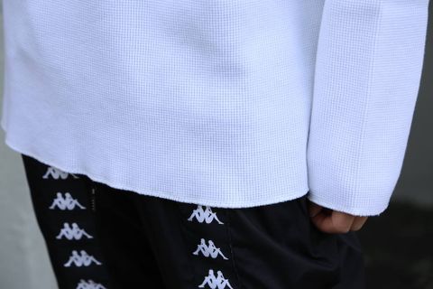 Graphpaper Waffle L/S Tee"WHITE"Style.2020.1.21.