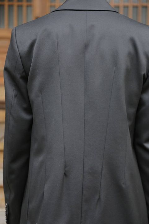 sulvam Button's single JKT& no-tuck flap PT"BLACK"SET UP Style.2020.1.7.