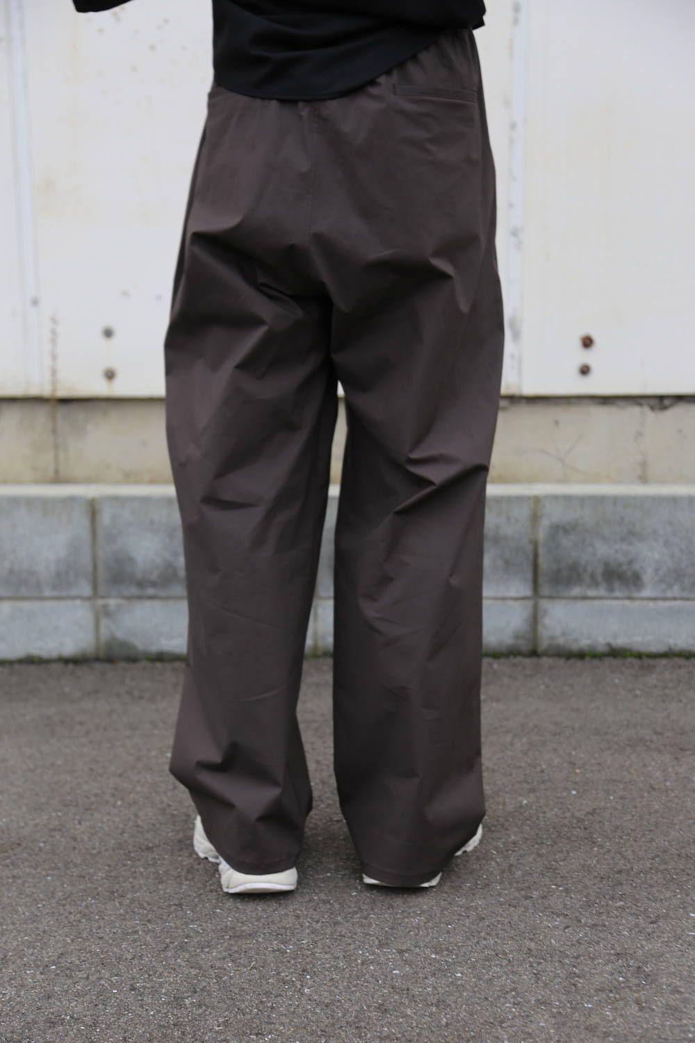 Graphpaper Silk Wool Stand Collar York Short Sleeve Shirt"BLACK"Style.2020.1.25.