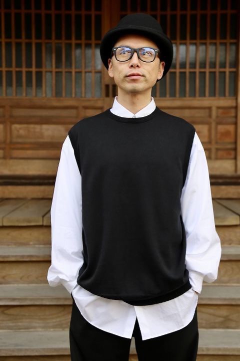 Graphpaper Suvin Vest"BLACK"スタイル.2020.1.27.